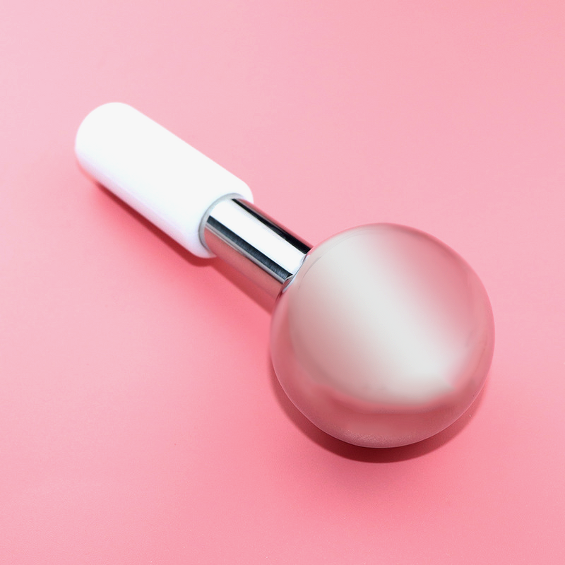 Mini Ice Ball Roller - XH Custom Logo Stainless Steel Rubber Eye Facial Tool