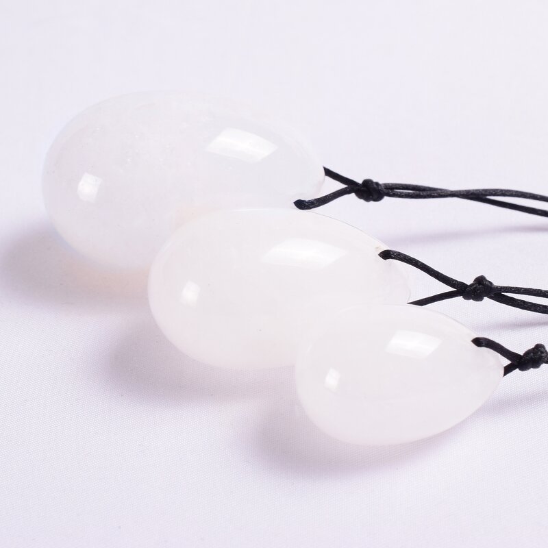 White Crystal Yoni Egg - XH Hot Selling Vertical Pelvic Muscle Exercise Tool