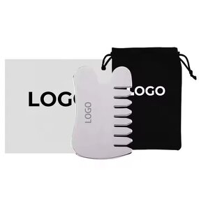 Stainless Steel Scalp Comb - Multifunctional Custom Logo Medical Grade Gua Sha Tool