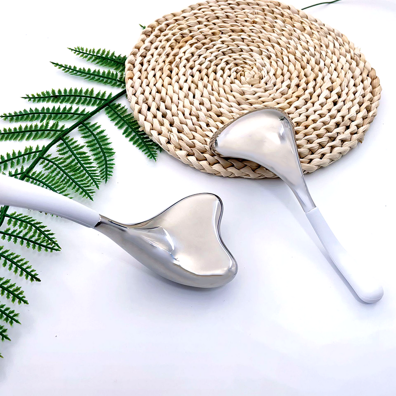 Ice Ball Gua Sha Spoon - Handheld Stainless Steel Wrinkle Removal Cooling Stick