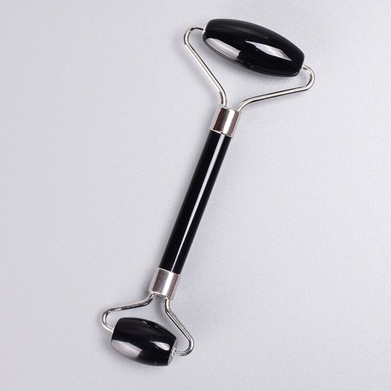 Obsidian Jade Roller - XINGHUI 100% Natural Stone Face Neck Gua Sha Tool
