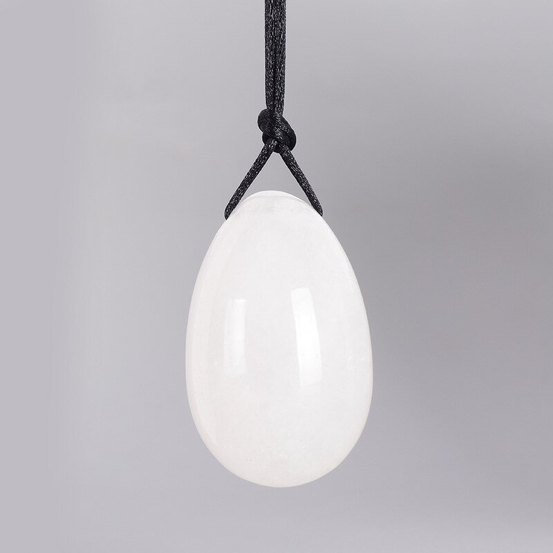 White Crystal Yoni Egg - XH Hot Selling Vertical Pelvic Muscle Exercise Tool