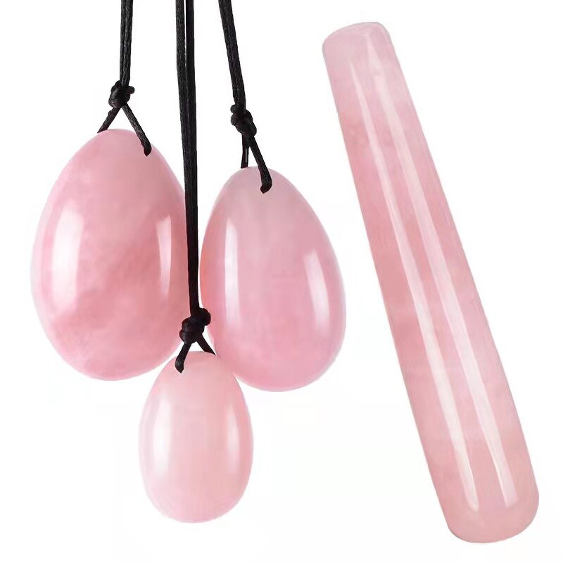 Rose Quartz Yoni Egg - XH Beauty Kegel Exercise Women Body Recovery Tool