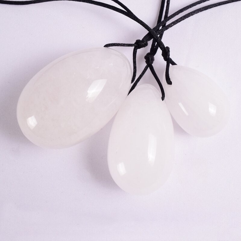 White Crystal Yoni Egg - XH Hot Selling Vertical Pelvic Muscle Exercise Tool
