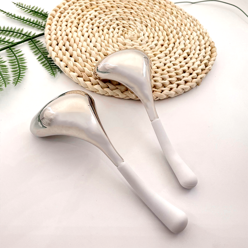 Ice Ball Gua Sha Spoon - Handheld Stainless Steel Wrinkle Removal Cooling Stick