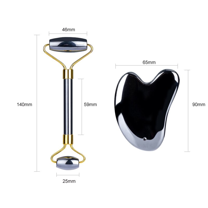 Terahertz Gua Sha Set - XINGHUI Polishing Facial Massage Jade Roller Tool