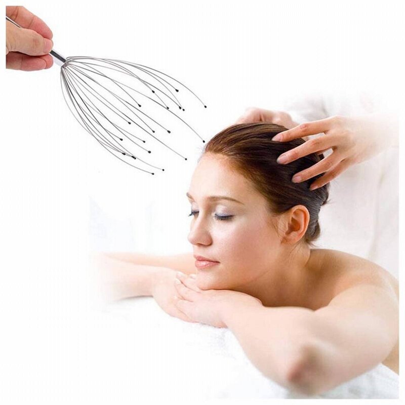 20-Claw Octopus Massager - Handheld Stainless Steel Head Baby Adult Pet Tool