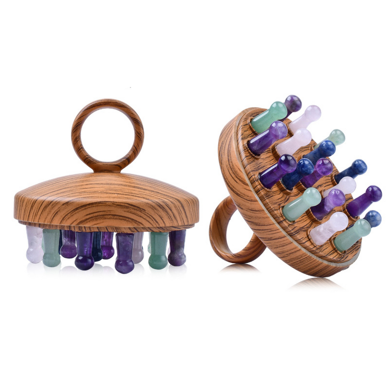 Crystal Head Scratcher - XH Factory Direct Manual Jade Brush Scalp Massage Tool