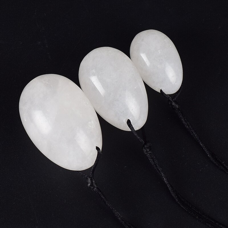 White Crystal Yoni Egg - XH Hot Selling Vertical Pelvic Muscle Exercise Tool