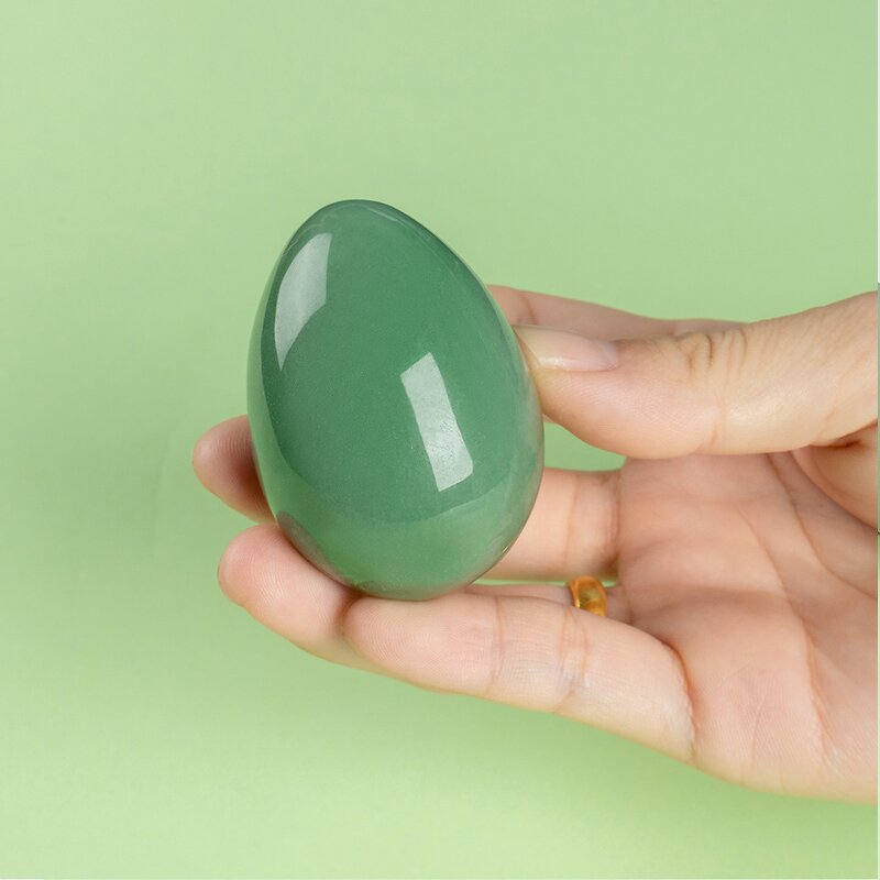 Green Quartz Yoni Egg Set - Bladder Control Holistic Chakra Healing Crystal Tool