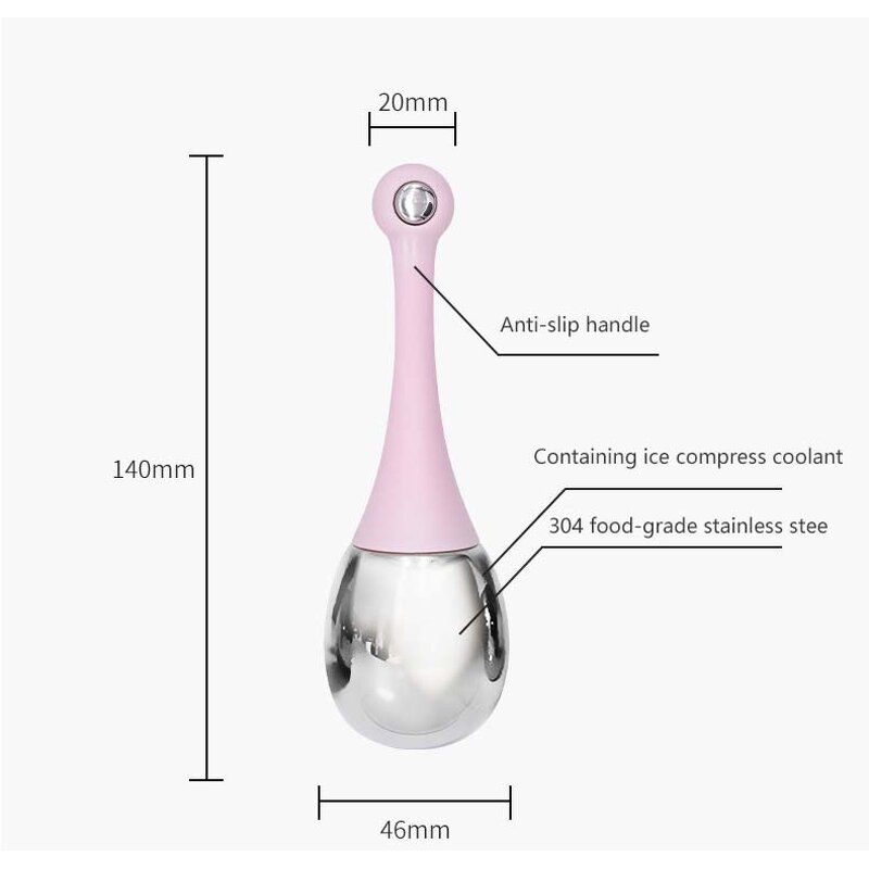 Stainless Steel Eye Roller - Hot Selling Cryo Ice Globes Facial Freeze Beauty Tool