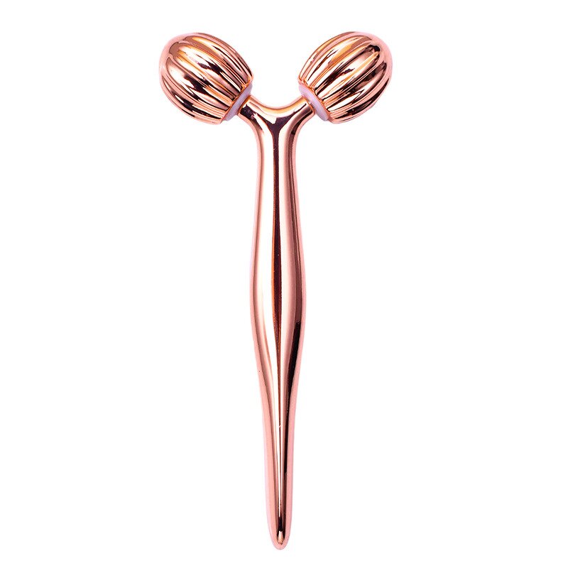 Zinc Alloy 3D Roller - New Arrival Y-Shaped Double Head Facial Beauty Tool