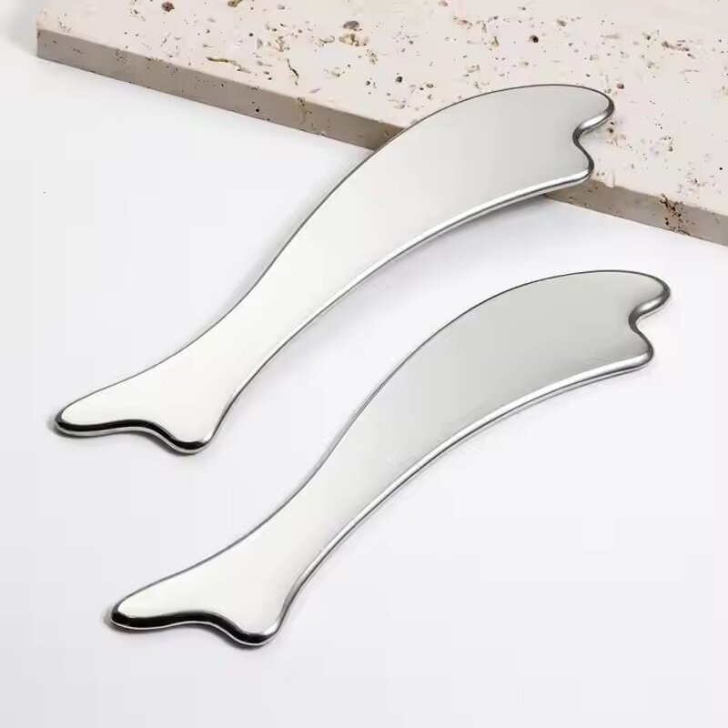 Fish Shape Scraping Tool - Custom Stainless Steel SPA Acupuncture Face Tighten Tool