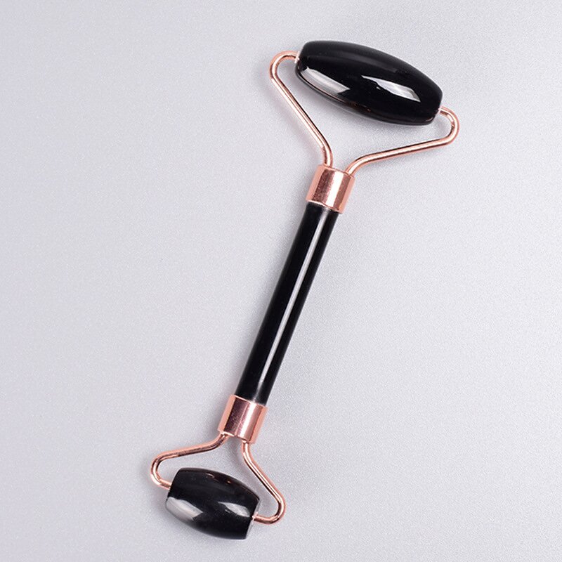 Obsidian Jade Roller - XINGHUI 100% Natural Stone Face Neck Gua Sha Tool