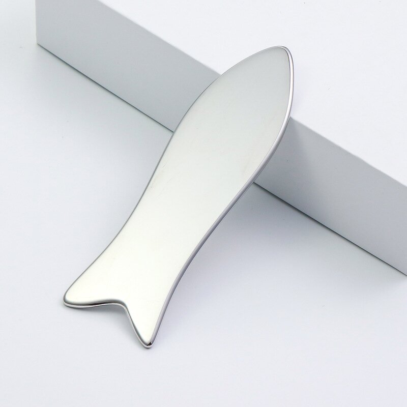 Fish Shape Scraping Tool - Custom Stainless Steel SPA Acupuncture Face Tighten Tool