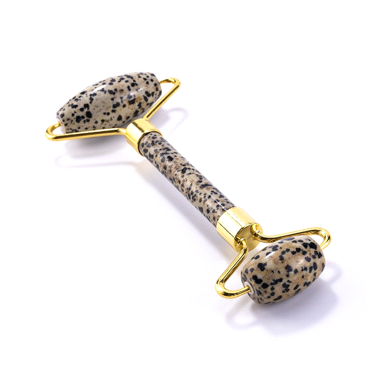 Dalmatian Jasper Roller - Factory Wholesale Natural Jade Gua Sha Facial Set