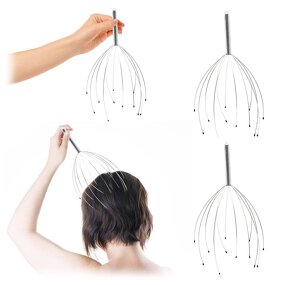 20-Claw Octopus Massager - Handheld Stainless Steel Head Baby Adult Pet Tool