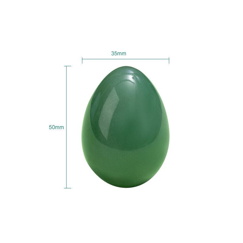 Green Quartz Yoni Egg Set - Bladder Control Holistic Chakra Healing Crystal Tool