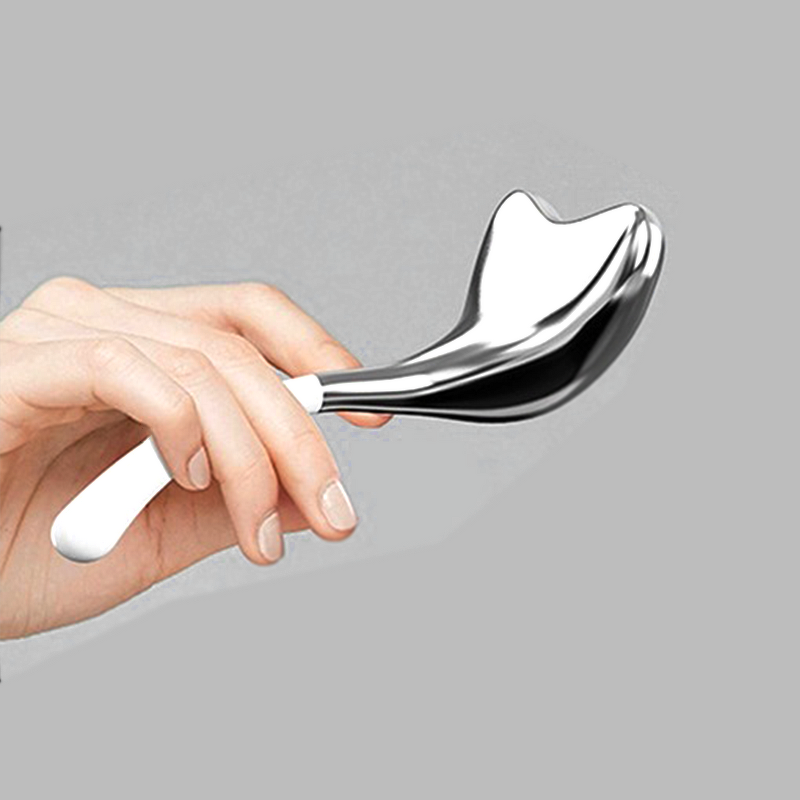 Ice Ball Gua Sha Spoon - Handheld Stainless Steel Wrinkle Removal Cooling Stick