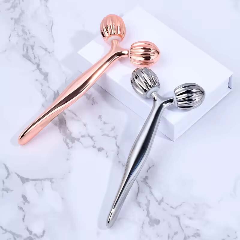 Zinc Alloy 3D Roller - New Arrival Y-Shaped Double Head Facial Beauty Tool