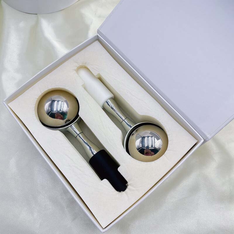 Stainless Steel Ice Roller - Facial Cooling Magic Ball Cryo SPA Massage Tool