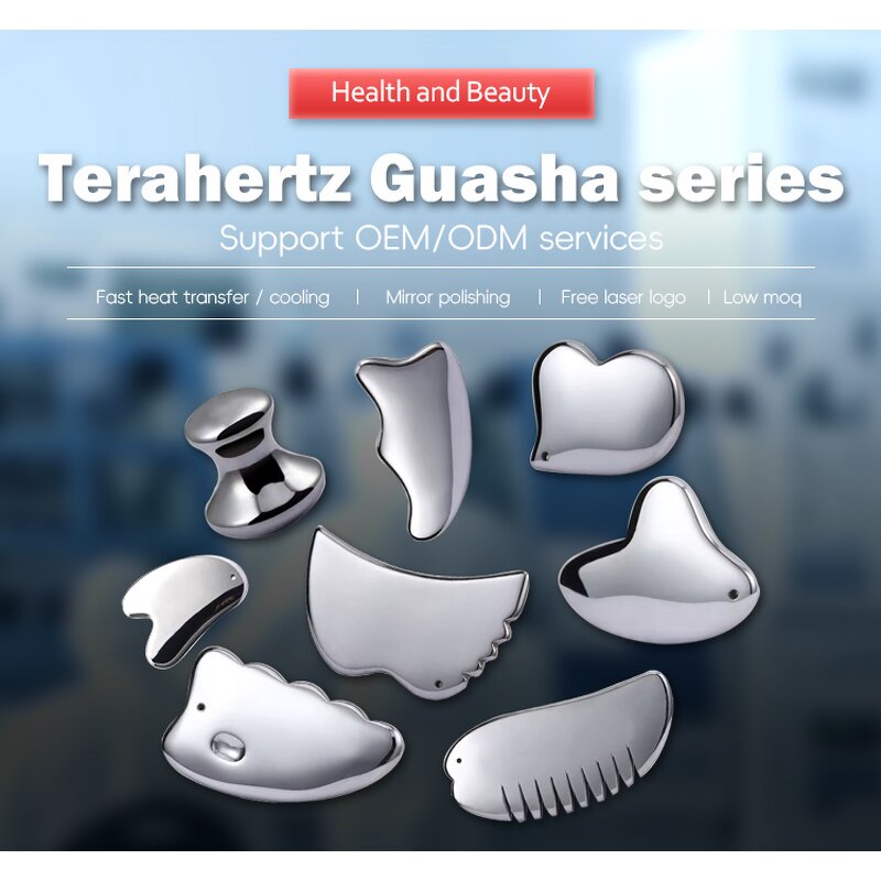 Terahertz Gua Sha Stone - Hot Selling Custom Logo Big Mushroom Facial Body Tool