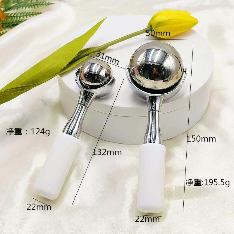 Stainless Steel Ice Roller - Facial Cooling Magic Ball Cryo SPA Massage Tool