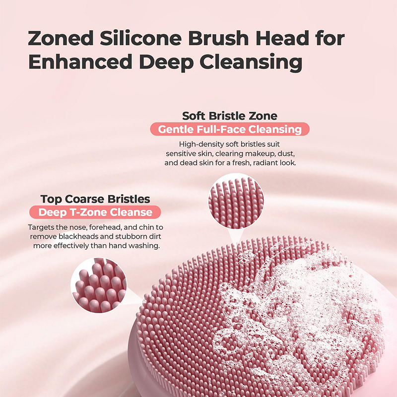Facial Exfoliator Manufacturer - Portable Electric Silicone Scrub Pore Cleanser Cleansing Brush
