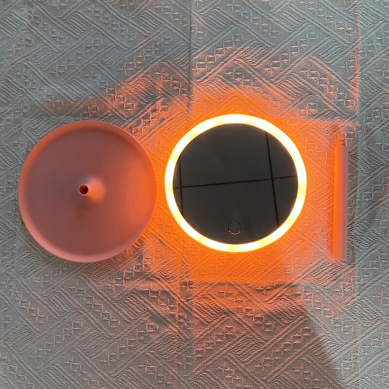 Makeup Mirror Manufacturer - 2025 Hot Sales Portable Screen Touch Switch USB Rechargeable LED