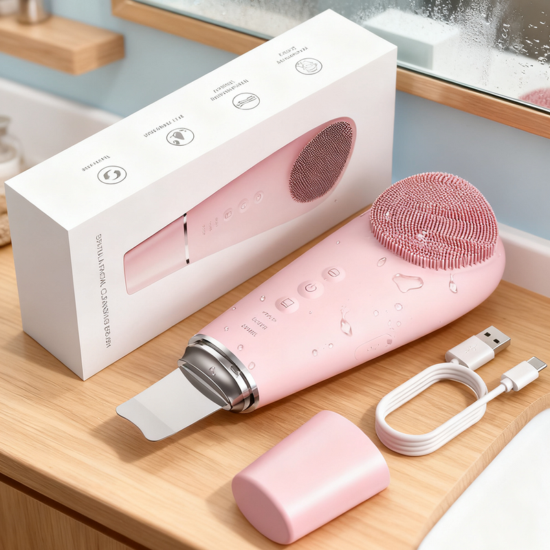 Facial Exfoliator Manufacturer - Portable Electric Silicone Scrub Pore Cleanser Cleansing Brush