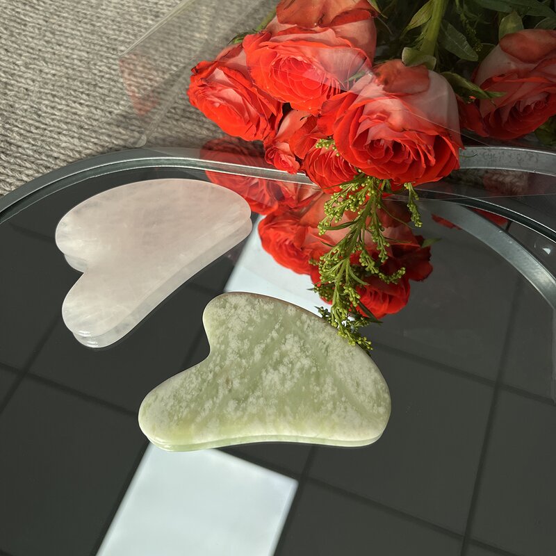 Gua Sha Facial Rollers Manufacturer - Rose Quartz and Jade for Facelift and Beauty Care
