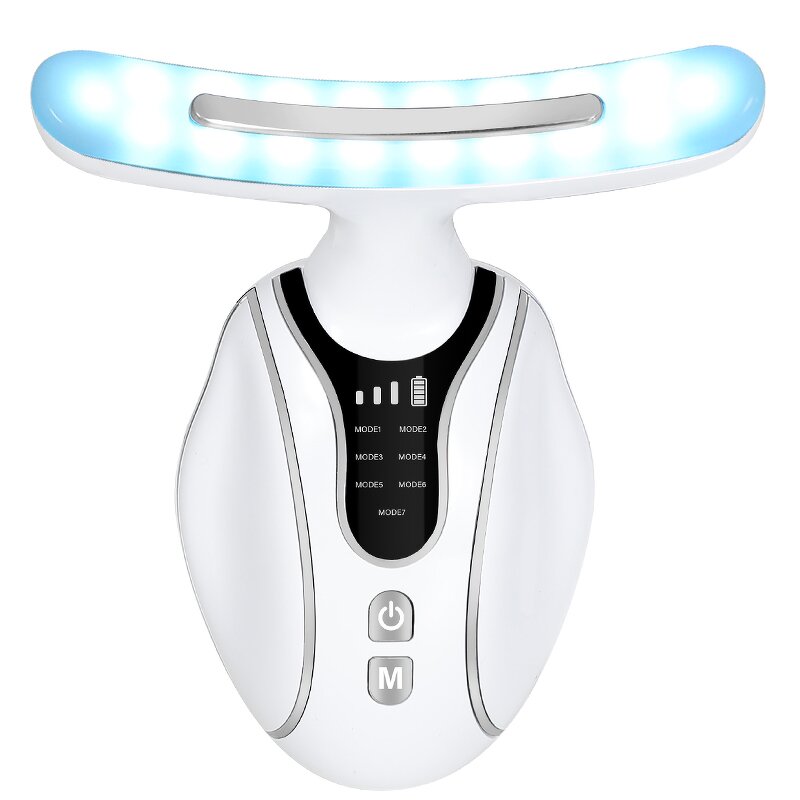 Face Massager Manufacturer - 7 in 1 Microcurrent Facial Device LED Light Therapy for Skin Tightening