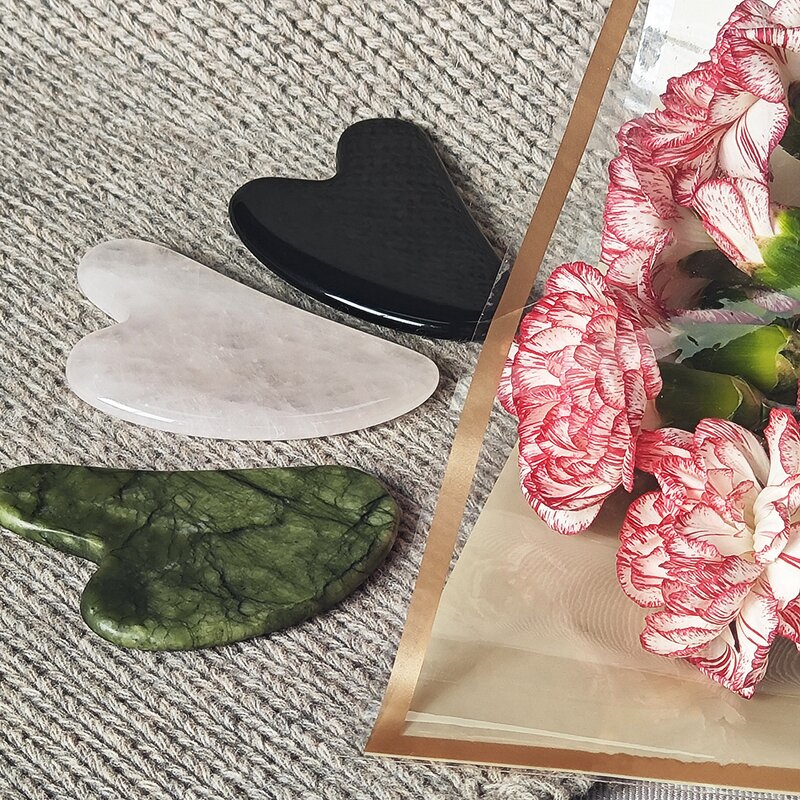 Gua Sha Facial Rollers Manufacturer - Rose Quartz and Jade for Facelift and Beauty Care