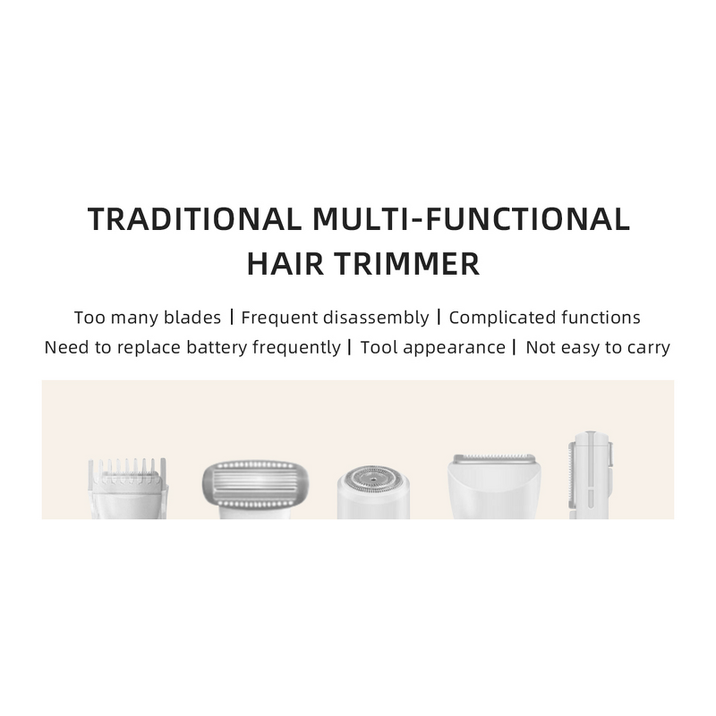 Electric Razor Manufacturer - 2-in-1 Dual-Head Women Rechargeable 3D Floating Blade Body Shaver