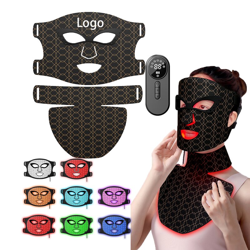 LED Facial Mask Manufacturer - 7 Colors Phototherapy for Neck Anti Acne Whitening
