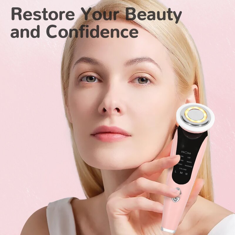 Facial Lifting Device Manufacturer - 5 in 1 Red Light Anti-wrinkle Anti-aging Skin Tightening