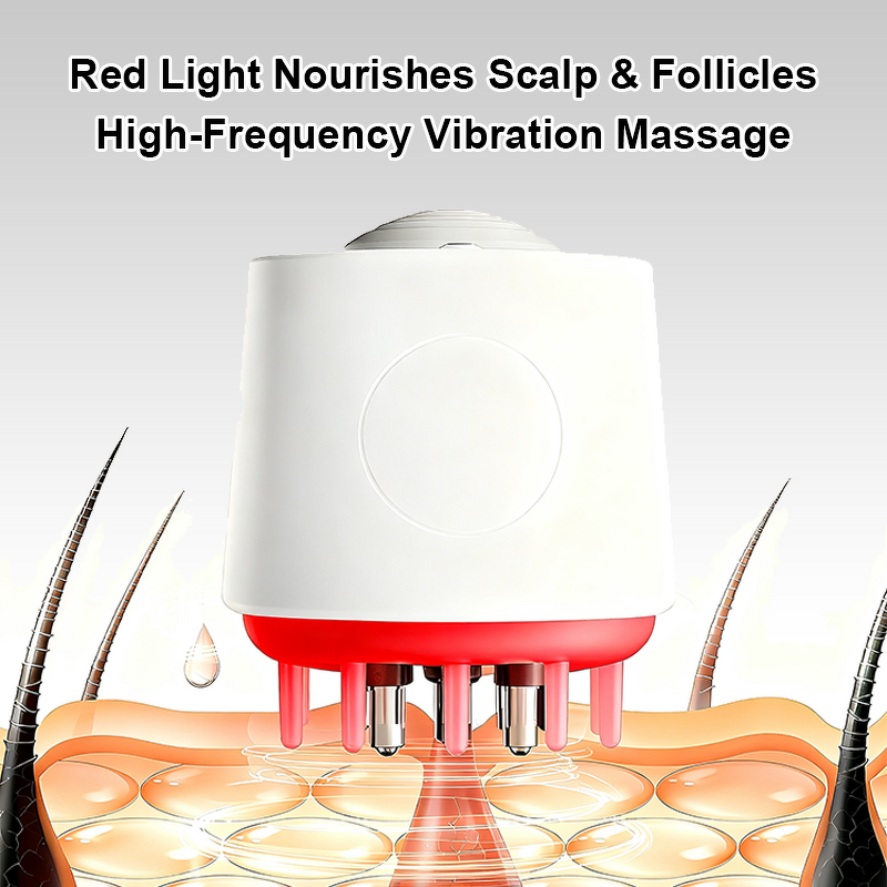 Scalp Massager Manufacturer - Electric with Essential Oil Liquid Guiding Plastic Handle Comb