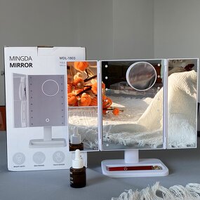 Makeup Mirror Manufacturer - Big Light Sets with 10x Small Magnification Mirror