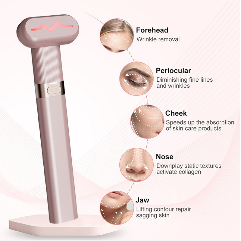 Skincare Wand Manufacturer - 4 in 1 Facial Red Blue Light Therapy for Home Use