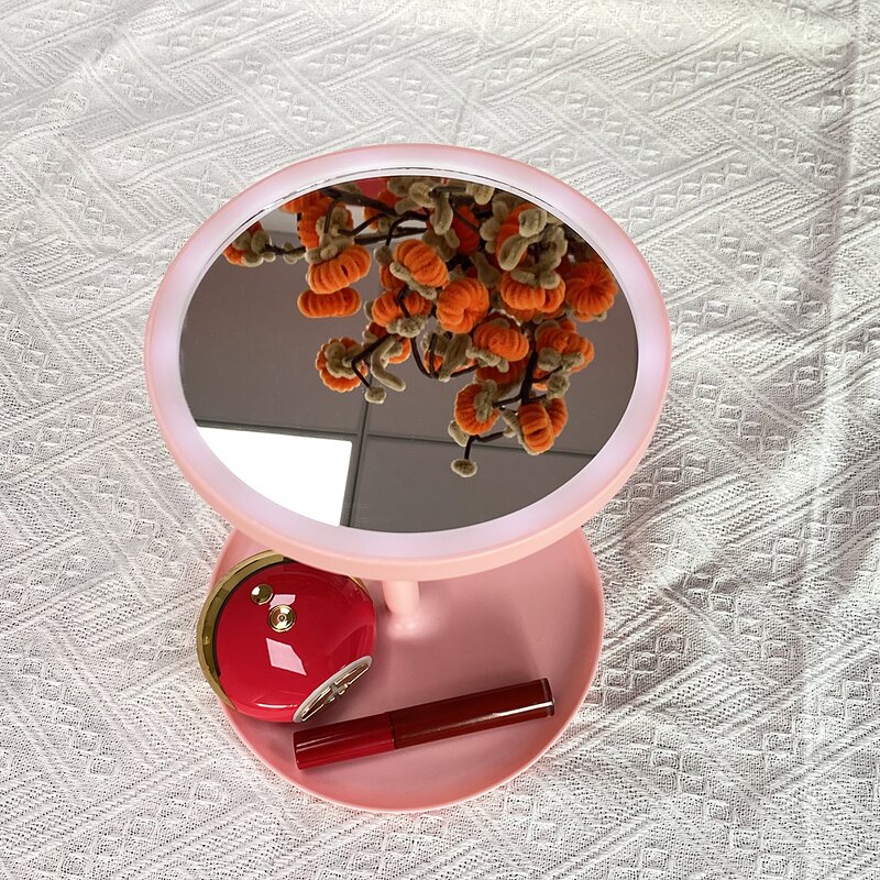 Makeup Mirror Manufacturer - 2025 Hot Sales Portable Screen Touch Switch USB Rechargeable LED