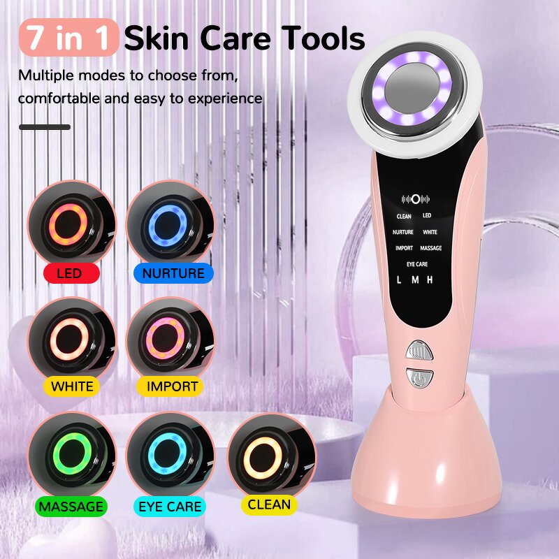 Facial Lifting Device Manufacturer - 5 in 1 Red Light Anti-wrinkle Anti-aging Skin Tightening