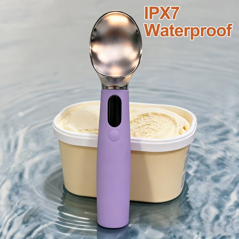 Ice Cream Scoop Manufacturer - Electric Heated Rechargeable with LED Display IPX7 Waterproof