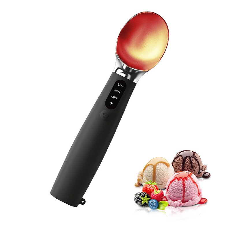 Ice Cream Scoop Manufacturer - Zinc Alloy Cookie Spoon Spade Ball Maker Non-Slip Silicone Digger