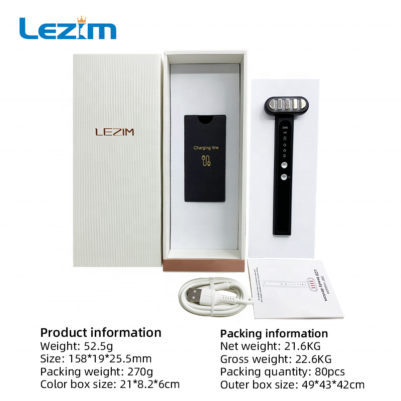 Beauty Device Manufacturer - 360 Degree Rotary LCD Display Microcurrent for Face Tighten