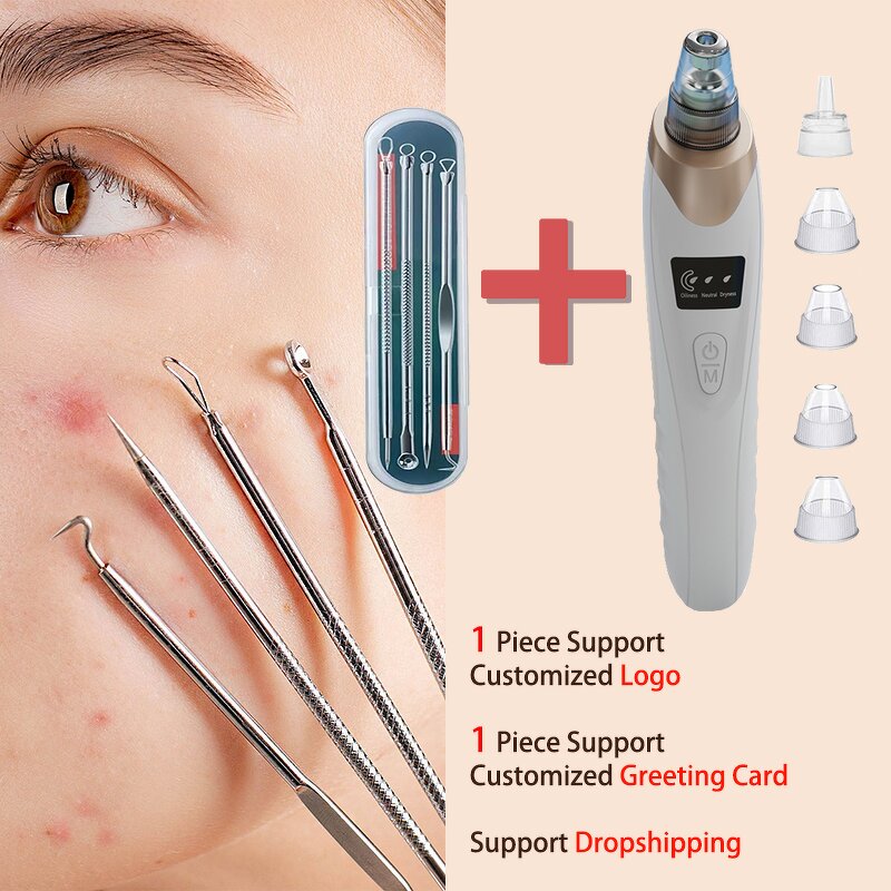 Pimple Popper Tool Manufacturer - Professional Stainless Steel Remove Blackheads Acne with Tin Box