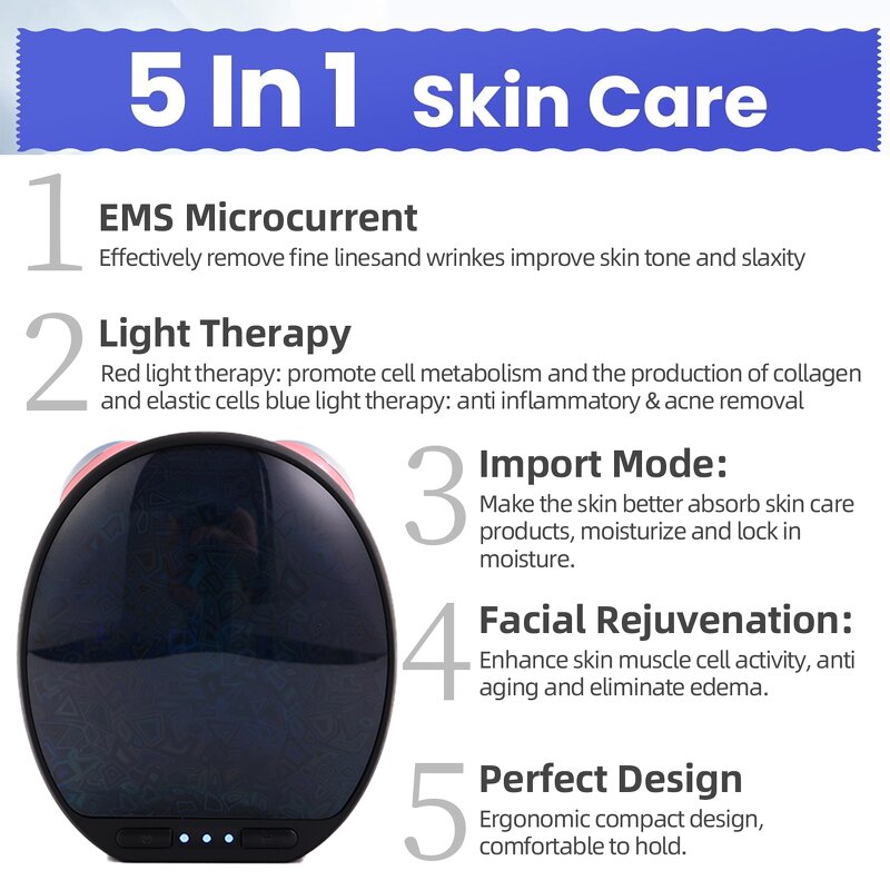 Face Lifting Device Manufacturer - V Line Neck Microcurrent 4 in 1 Facial Eye Massager