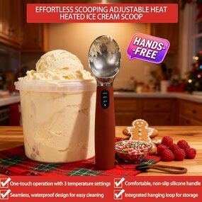 Ice Cream Scoop Manufacturer - Electric Heated Rechargeable Professional for Hard Ice Cream