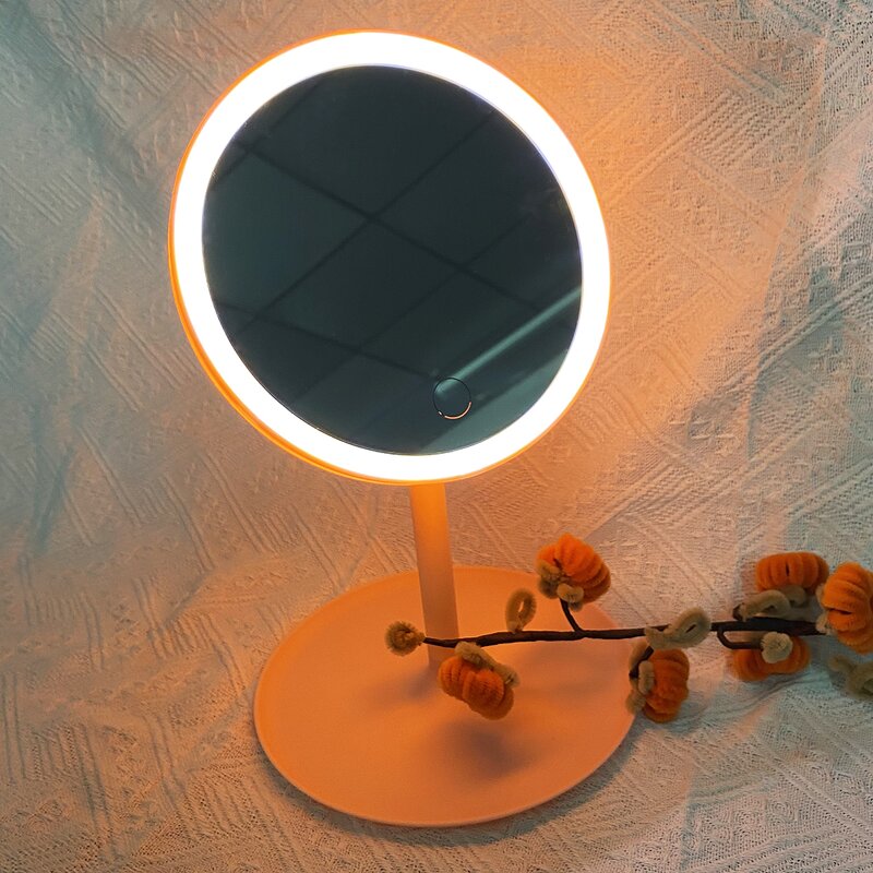 Makeup Mirror Manufacturer - Cheap Rotatable Cosmetic LED Round with 3 Lights Control