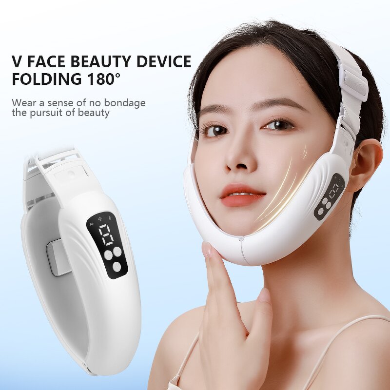 Facial Lifting Device Manufacturer - Face Slimmer V Shape Vibration for Double Chin Cheek Lift