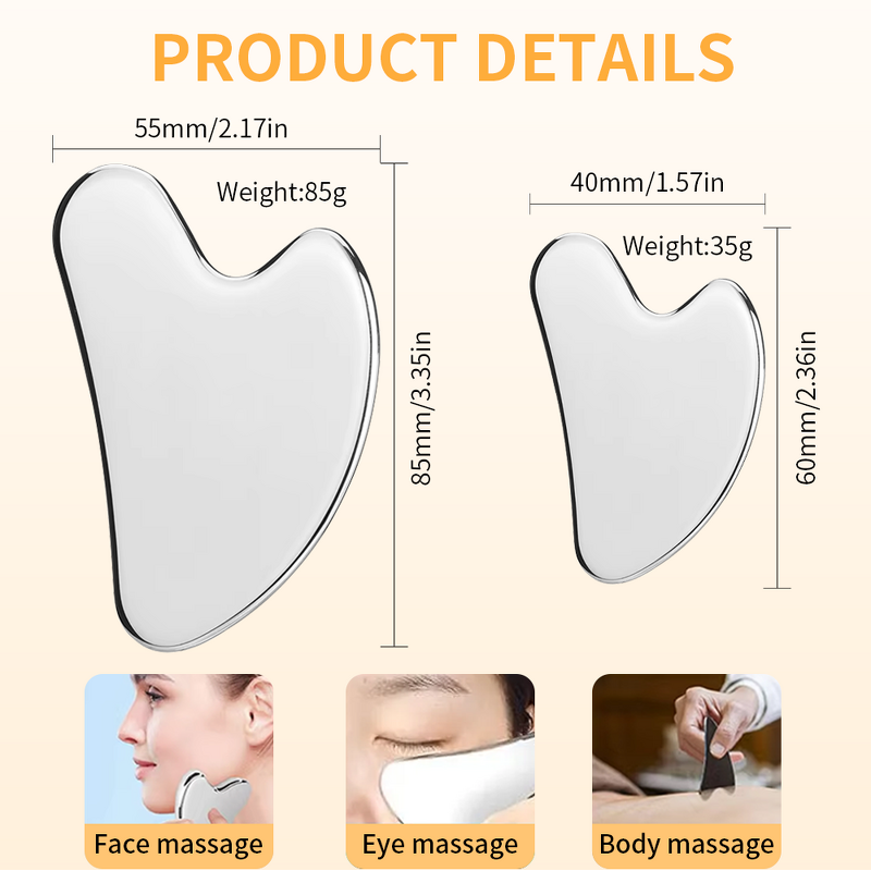Gua Sha Stone Manufacturer - Stainless Steel Skin Tightening Face Body Facial Lifting Tools